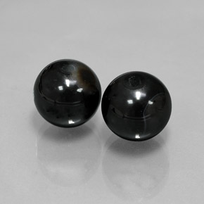 Pedras preciosas de ônix preto natural de  ct, esfera / bola, opaco