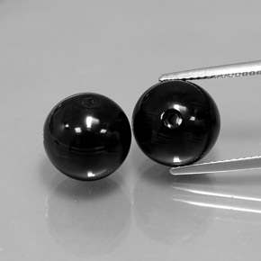 Pedras preciosas de ônix preto natural de  ct, esfera / bola, opaco
