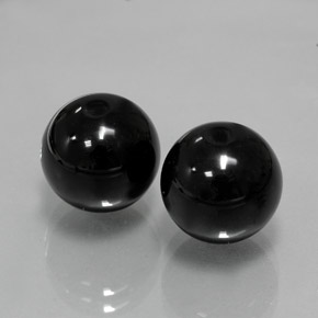 Pedras preciosas de ônix preto natural de  ct, esfera / bola, opaco