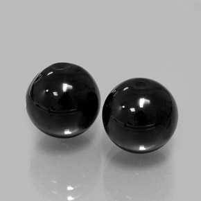 Pedras preciosas de ônix preto natural de  ct, esfera / bola, opaco