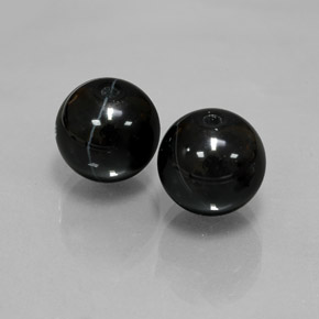 Pedras preciosas de ônix preto natural de  ct, esfera / bola, opaco