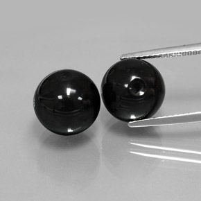 Pedras preciosas de ônix preto natural de  ct, esfera / bola, opaco