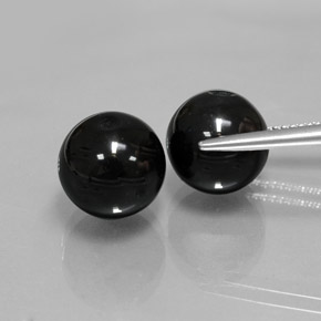 Pedras preciosas de ônix preto natural de  ct, esfera / bola, opaco