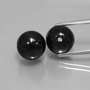 Pedras preciosas de ônix preto natural de  ct, esfera / bola, opaco