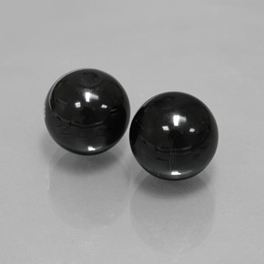 Pedras preciosas de ônix preto natural de  ct, esfera / bola, opaco