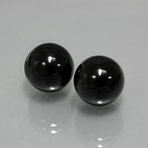 Pedras preciosas de ônix preto natural de  ct, esfera / bola, opaco