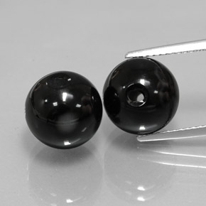 Pedras preciosas de ônix preto natural de  ct, esfera / bola, opaco