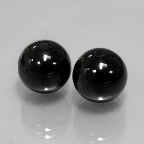 Pedras preciosas de ônix preto natural de  ct, esfera / bola, opaco