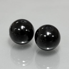 Pedras preciosas de ônix preto natural de  ct, esfera / bola, opaco