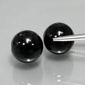 Pedras preciosas de ônix preto natural de  ct, esfera / bola, opaco
