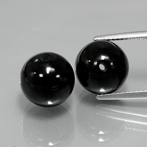 Pedras preciosas de ônix preto natural de  ct, esfera / bola, opaco