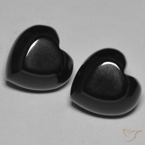 8.67ctw Natural Preto Ônix, Coração, Opaco