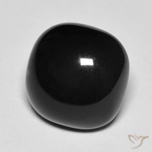 4.74ct Natural Preto Ônix, Almofada, Opaco