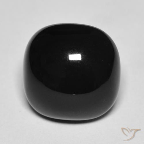 4.51ct Natural Preto Ônix, Almofada, Opaco