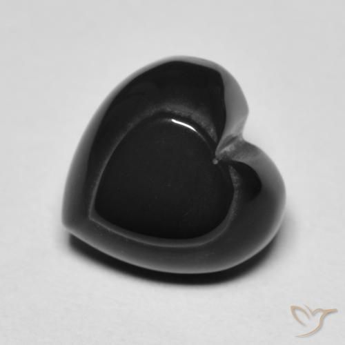 4.35ct Natural Preto Ônix, Coração, Opaco