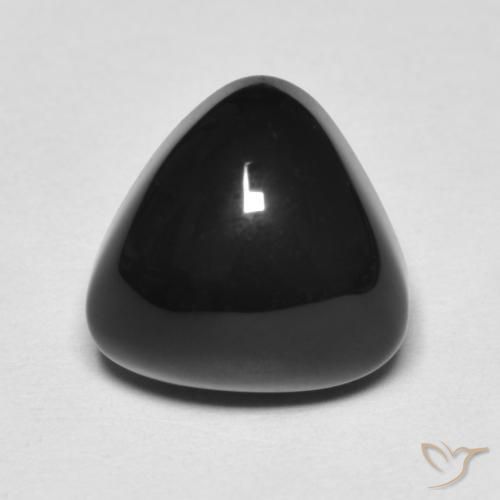 3.35ct Natural Preto Ônix, Trilhão, Opaco