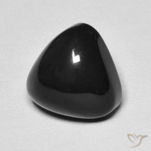 Ônix Preto Natural 3.35ct, Trilhão, Opaco