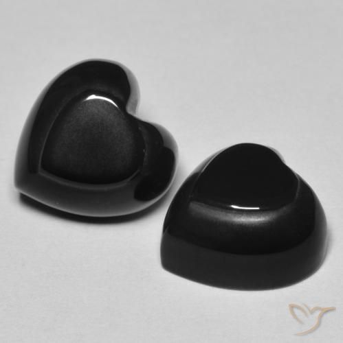 8.67ctw Natural Preto Ônix, Coração, Opaco