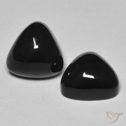 6.79ctw Natural Preto Ônix, Trilhão, Opaco