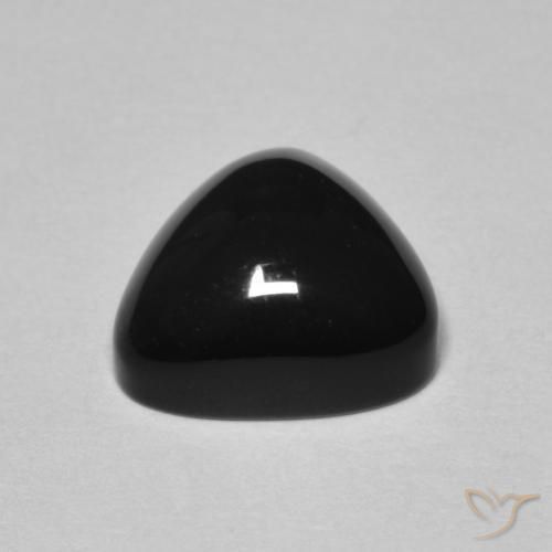 Ônix Preto Natural 3.30ct, Trilhão, Opaco