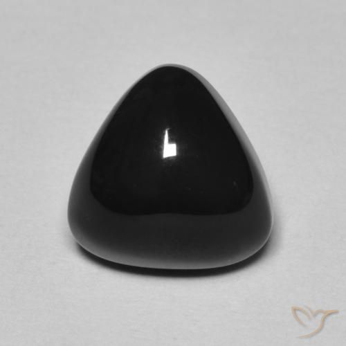 3.16ct Natural Preto Ônix, Trilhão, Opaco