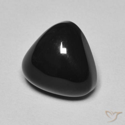 Ônix Preto Natural 3.35ct, Trilhão, Opaco