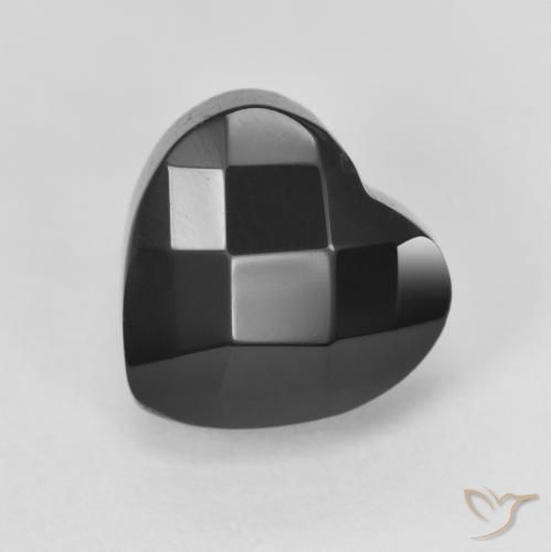 4.16ct Natural Preto Ônix, Coração, Opaco