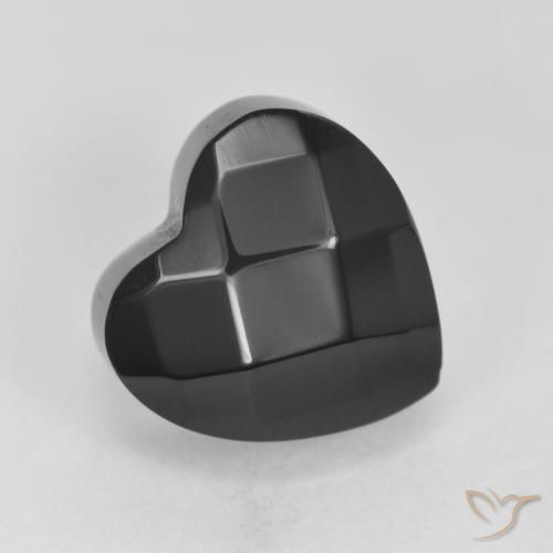 4.26ct Natural Preto Ônix, Coração, Opaco