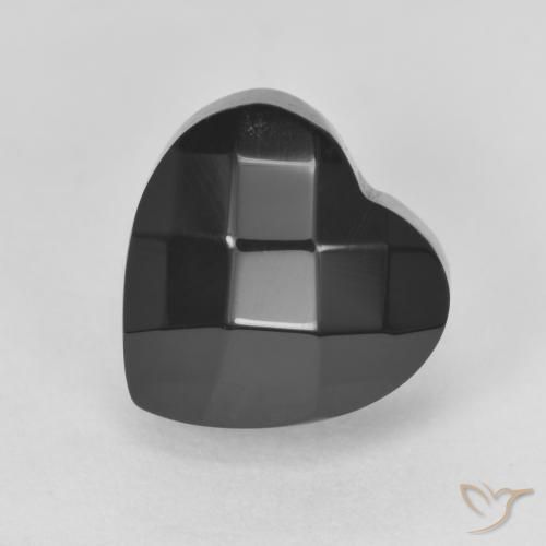4.35ct Natural Preto Ônix, Coração, Opaco