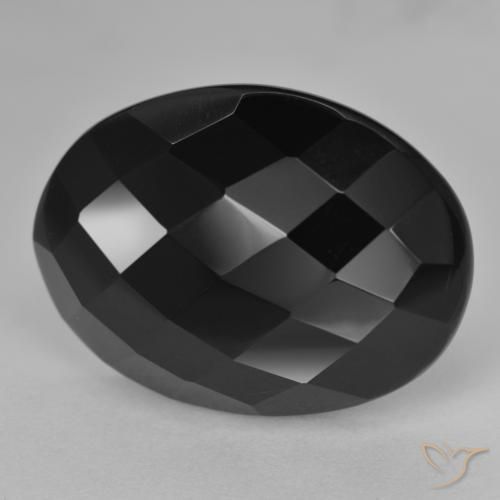 20.56ct Natural Preto Ônix, oval, Opaco