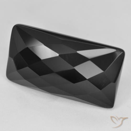22.75ct Natural Preto Ônix, baguete, Opaco