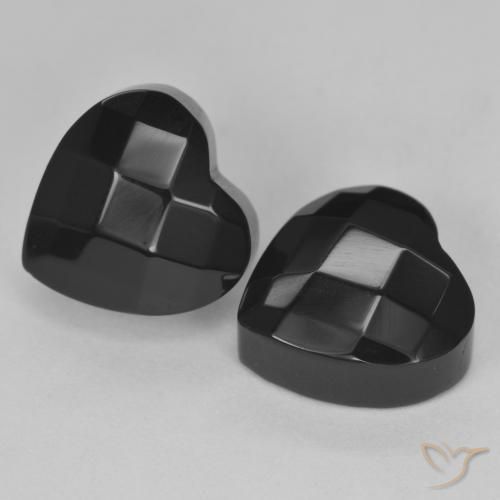 8.51ctw Natural Preto Ônix, Coração, Opaco