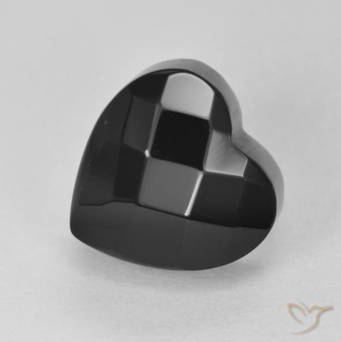 4.46ct Natural Preto Ônix, Coração, Opaco