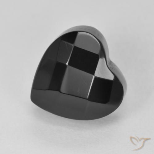 4.33ct Natural Preto Ônix, Coração, Opaco
