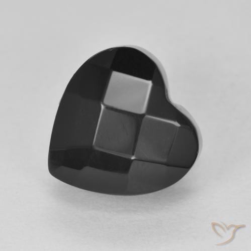 4.31ct Natural Preto Ônix, Coração, Opaco