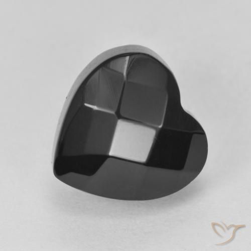 4.36ct Natural Preto Ônix, Coração, Opaco