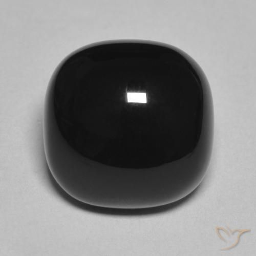 4.85ct Natural Preto Ônix, Almofada, Opaco