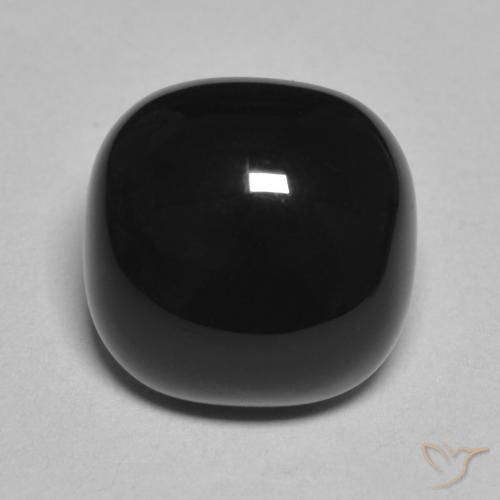 4.88ct Natural Preto Ônix, Almofada, Opaco