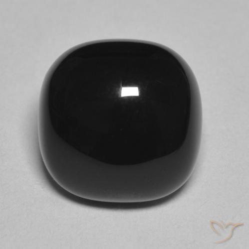 4.77ct Natural Preto Ônix, Almofada, Opaco
