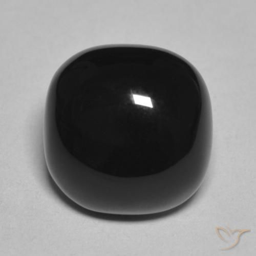 4.85ct Natural Preto Ônix, Almofada, Opaco