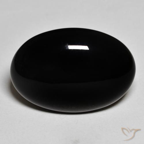 19.15ct Natural Preto Ônix, oval, Opaco