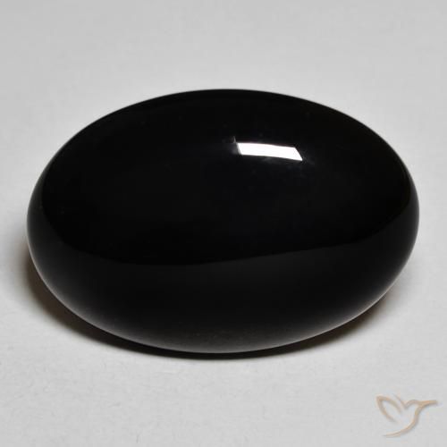 19.58ct Natural Preto Ônix, oval, Opaco