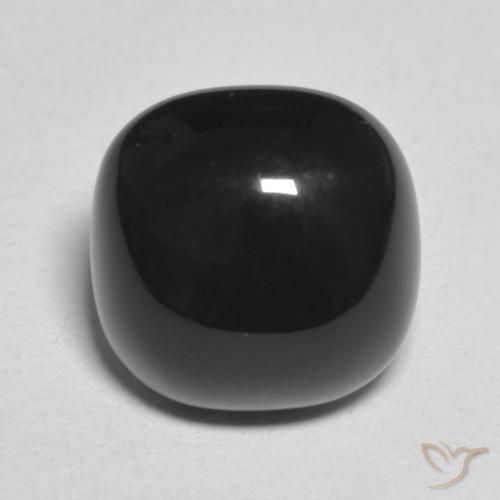 4.54ct Natural Preto Ônix, Almofada, Opaco