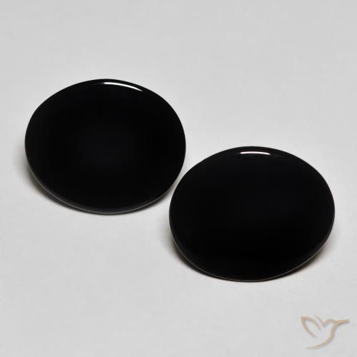 8.01ctw Natural Preto Ônix, oval, Opaco