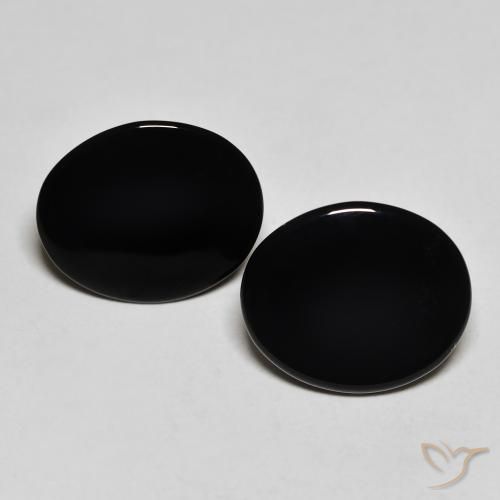 8.18ctw Natural Preto Ônix, oval, Opaco