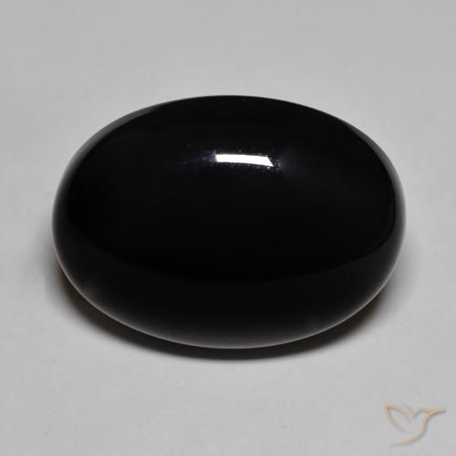 21.84ct Natural Preto Ônix, oval, Opaco