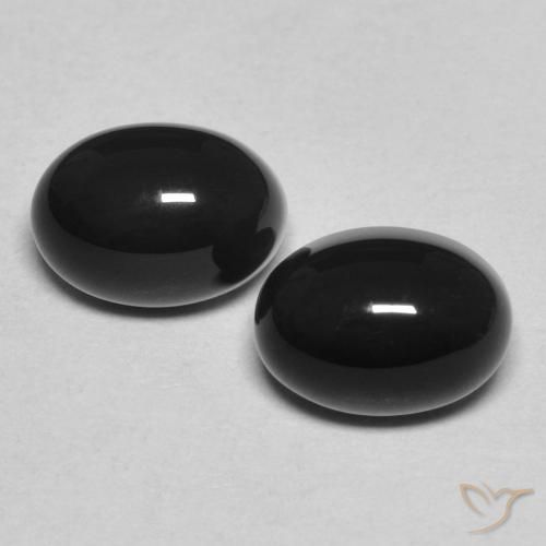2.38ctw Natural Preto Ônix, oval, Opaco