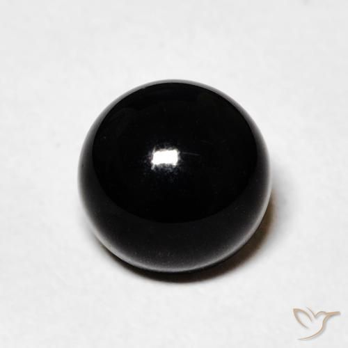 1.48ct Natural Preto Ônix, Redondo, Opaco