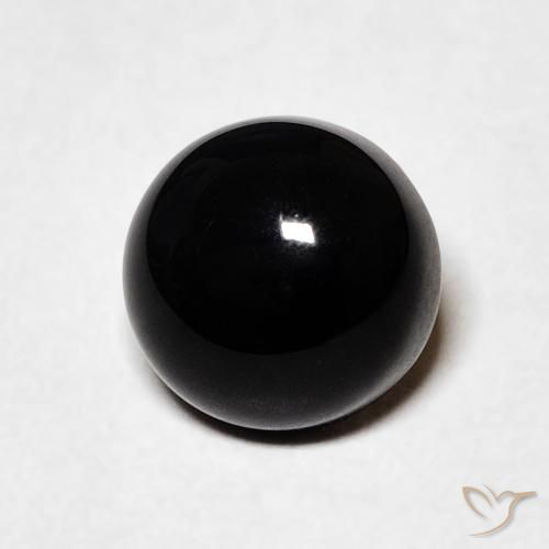 1.61ct Natural Preto Ônix, Redondo, Opaco