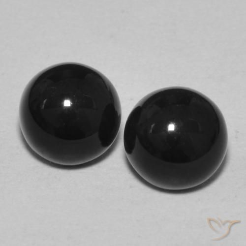 2.31ctw Natural Preto Ônix, Redondo, Opaco